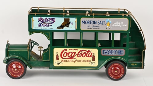 KEYSTONE PRESSED STEEL PACKARD DOUBLE DECKER BUS