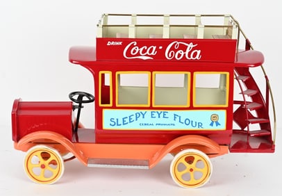 KEYSTONE PRESSED STEEL PACKARD DOUBLE DECKER BUS