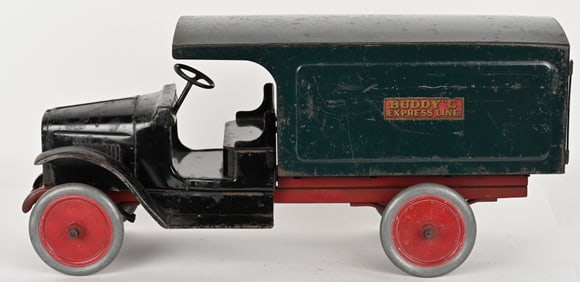 BUDDY L PRESSED STEEL EXPRESS LINE TRUCK
