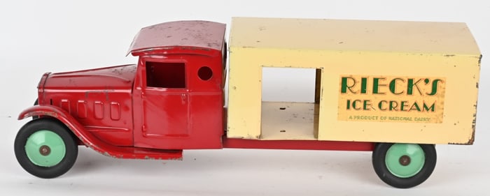 STEELCRAFT PRESSED STEEL RIECK'S ICE CREAM TRUCK