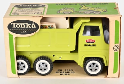 TONKA #2585 HYDRAULIC DUMP w/ BOX