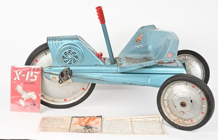 MATTEL X-15 V-RROOM PEDAL CAR