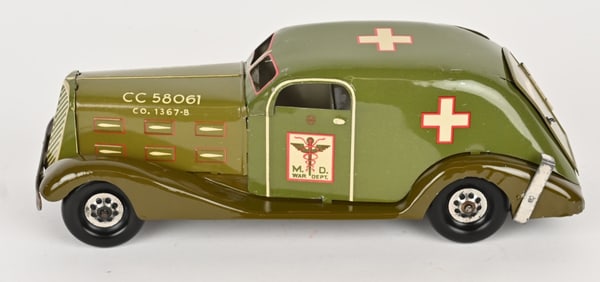 MARX TIN WINDUP MD WAR DEPARTMENT CAR