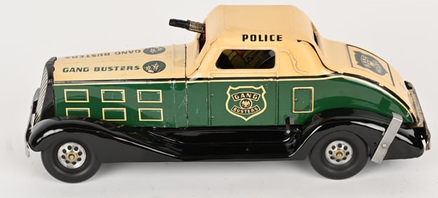 MARX TIN WINDUP GANG BUSTERS CAR