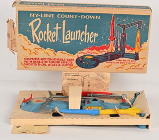 NYLINT COUNT-DOWN ROCKET LAUNCER w/ BOX