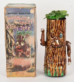 MARX BATTERY OP WHISTLING SPOOKY KOOKY TREE