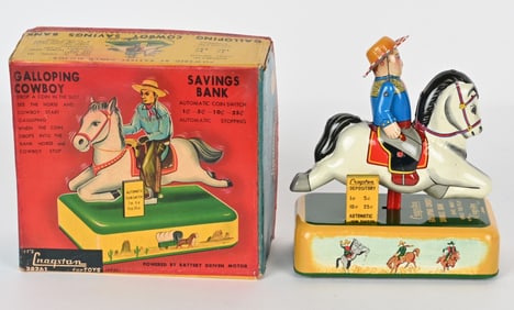 JAPAN BATTERY OP GALLOPING COWBOY SAVINGS BANK