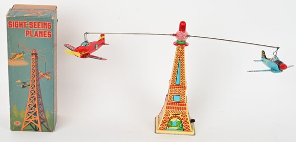 JAPAN BATTERY OP SIGHT SEEING PLANES w/ BOX