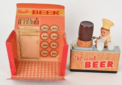 JAPAN BATTERY OP ROOT BEER BAR w/ BOX