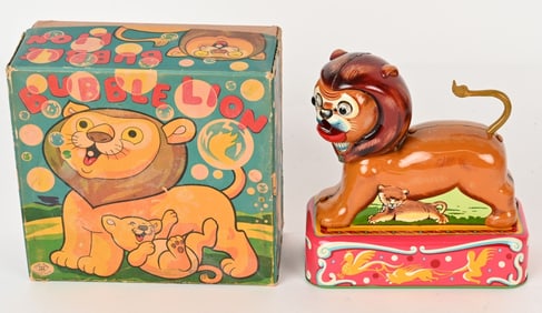 JAPAN BATTERY BUBBLE LION w/ BOX