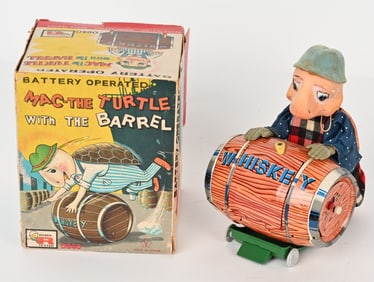 ROSKO BATTRY OP MAC THE TURTLE w BARREL w/BOX