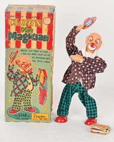 JAPAN BATTERY OP CLOWN THE MAGICIAN w/ BOX