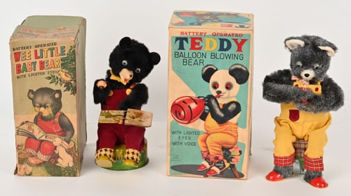WEE LITTLE BABY BEAR & BALLOON BLOWING TEDDY