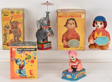 3- JAPAN BATTERY OP TOYS w/ BOXES
