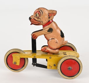 INGAP TIN WINDUP PINK BONZO SCOOTER