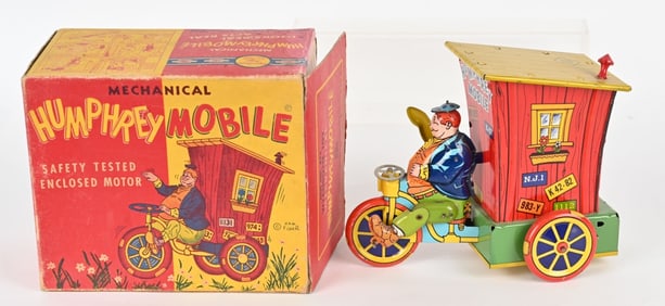 WYANDOTTE TIN WINDUP HUMPHERY MOBILE w/ BOX