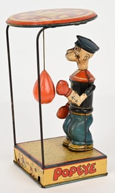CHEIN TIN WINDUP POPEYE OVERHEAD PUNCHER