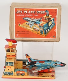 JAPAN BATTERY OP JET PLANE BASE w/ BOX