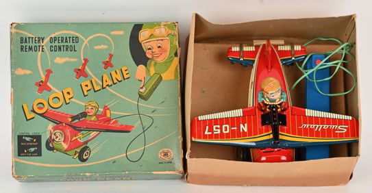 JAPAN BATTERY OP LOOP PLANE w/ BOX