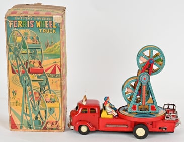 JAPAN BATTERY OP FERRIS WHEEL TRUCK w/ BOX