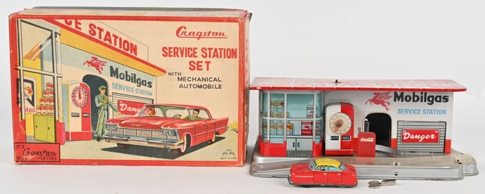 ALPS MOBILGAS SERVICE STATION & CAR w/ BOX
