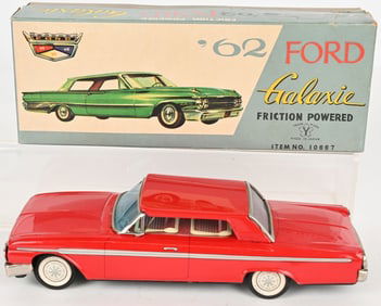 YONEZAWA TIN FRICTION 62 FORD GALAXIE w/ BOX