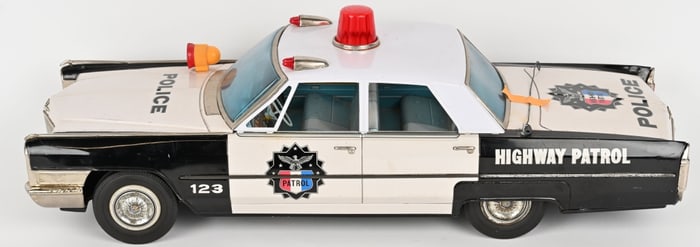 25" NOMURA 1965 CADILLAC HIGHWAY PATROL CAR