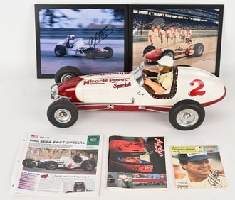 YONEZAWA TIN FRICTION CUSTOM AJ FOYT RACER
