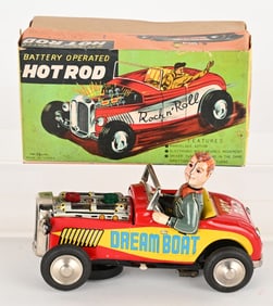 JAPAN BATTERY OP HOT ROD w/ BOX