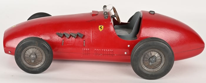 1952 TOSCHI WINDUP FERRARI RACE CAR
