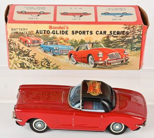 BANDAI BATTERY OP AUTO-GLIDE CHEVY CORVETTE w/BOX
