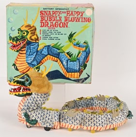 MARX BATTERY OP SNAPPY BUBBLE BLOWING DRAGON wBOX