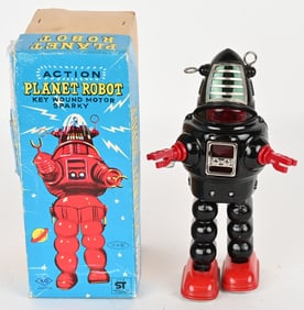 YOSHIYA TIN WINDUP PLANET ROBOT w/ BOX