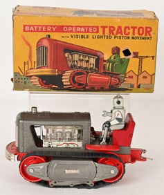JAPAN BATTERY OP ROBOT TRACTOR w/ BOX