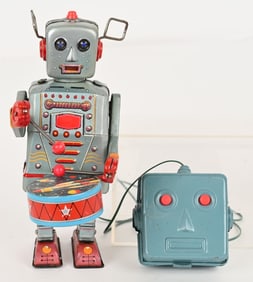 NOMURA BATTERY OP MUSICAL DRUMMER ROBOT