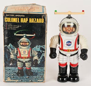 MARX BATTERY OP COLONEL HAP HAZARD w/ BOX