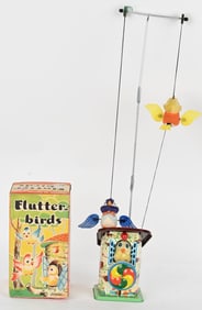 JAPAN BATTERY OP FLUTTER BIRDS w/ BOX