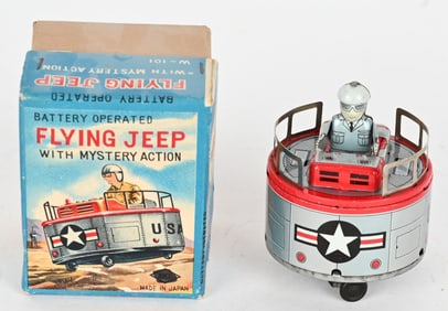 JAPAN BATTERY OP FLYING JEEP w/ BOX