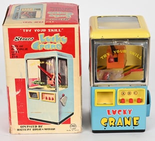 JAPAN BATTERY OP LUCKY CRANE w/ BOX