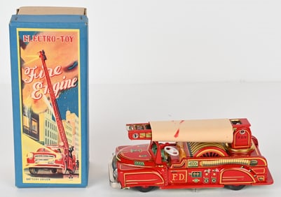 JAPAN BATTERY OP ELECTRO FIRE ENGINE w/ BOX