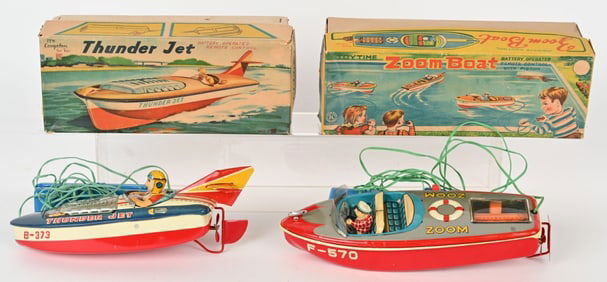 THUNDER JET BOAT & ZOOM BOAT w/ BOXES