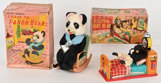 SLEEPING BABY BEAR & GRANDPA PANDA BEAR
