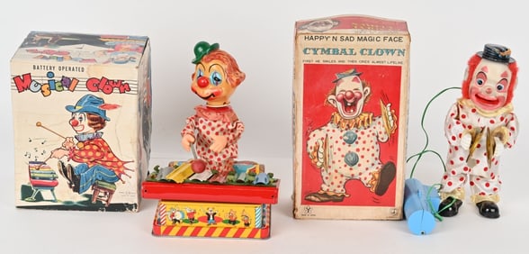 CYMBAL CLOWN & MUSICAL CLOWN w/ BOXES