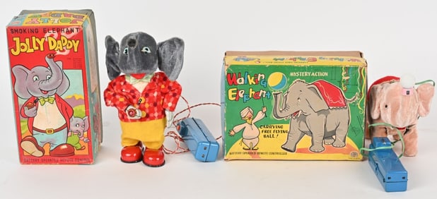 WALKING ELEPHANT & JOLLY DADDY w/ BOXES
