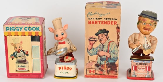 PIGGY COOK & CHARLIE WEAVER BAR TENDER
