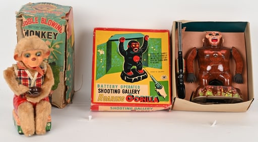 BUBBLE BLOWING MONKEY & ROARING GORILL TARGET
