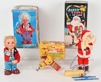 JOLLY SANTA, BLUSHING WILLY, & CUT-UP PUPPY
