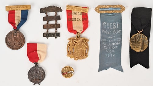SPAM AM 22ND NY ENGINEERS WW1 POLAR BEAR MEDALS