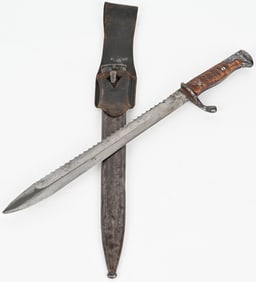WWI IMPERIAL GERMAN BUTCHER SAWBACK BAYONET WW1