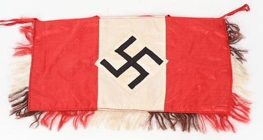 WWII NAZI GERMAN HJ FANFARE TRUMPET BANNER WW2